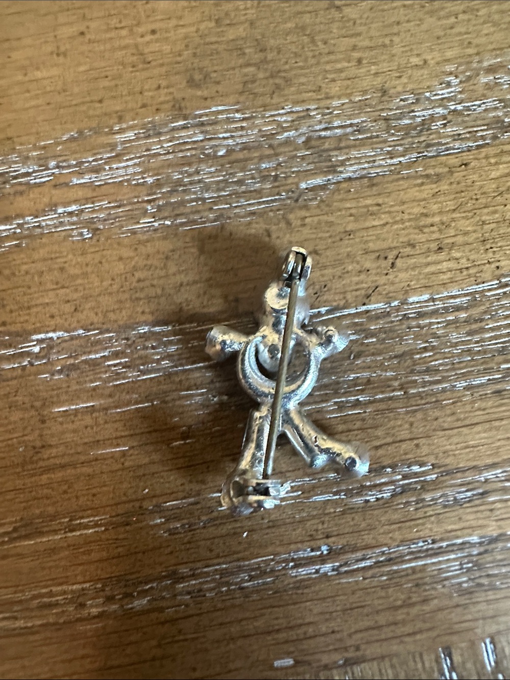 Vintage Rhinestone Dancing Man Pin - Picture 3 of 3